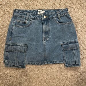 Princess Polly Light Blue Denim Skirt